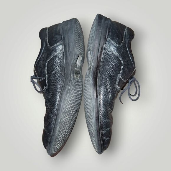 Johnston & Murphy Shuler Bicycle Oxfords Leather 20-7222 Black Lace up 10 - Picture 12 of 15